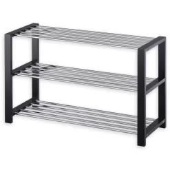 Schuhregal ARINA 3 Böden Schwarz