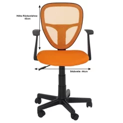 Kinderdrehstuhl STUDIO In Orange Mit Armlehnen 9 Kinderdrehstuhl STUDIO In Orange Mit Armlehnen -Berühmt Möbel 93045 4