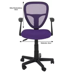 Kinderdrehstuhl STUDIO In Lila Mit Armlehnen -Berühmt Möbel 93046 4