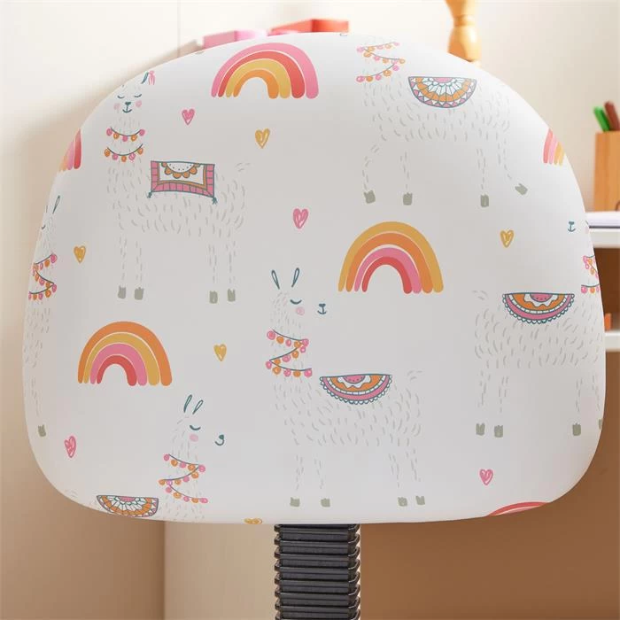 Drehstuhl ALPACA Für Kinder, Höhenverstellbar, Kunstleder In Weiß 4 Drehstuhl ALPACA Für Kinder, Höhenverstellbar, Kunstleder In Weiß – Bild 4