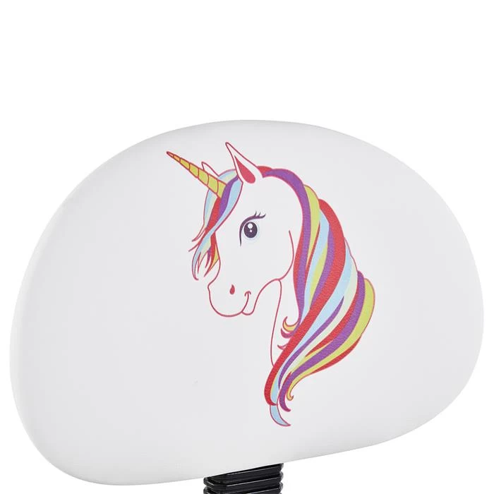 Drehstuhl UNICORN Für Kinder, Höhenverstellbar, Kunstleder In Weiß 3 Drehstuhl UNICORN Für Kinder, Höhenverstellbar, Kunstleder In Weiß – Bild 3
