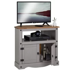 Mexico TV Schrank RAMON, Kiefer Massiv -Berühmt Möbel 93079 2 N