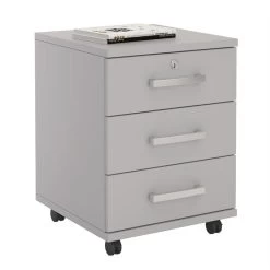 Rollcontainer VANCOUVER In Grau Mit 3 Schubladen