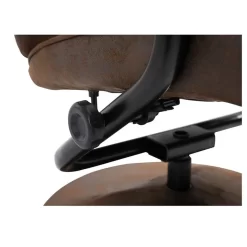 Relaxsessel DAKOTA Mit Hocker Und Stoffbezug Im Wildleder Look / Braun -Berühmt Möbel 93873 5