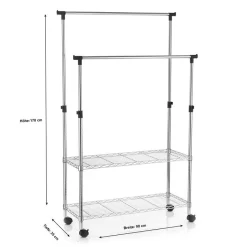 Garderobenwagen ROPA Mit 2 Ablagefächern -Berühmt Möbel 93934 3