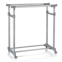 Garderobenwagen CASA In Grau, 2 Kleiderstangen -Berühmt Möbel 93938 2