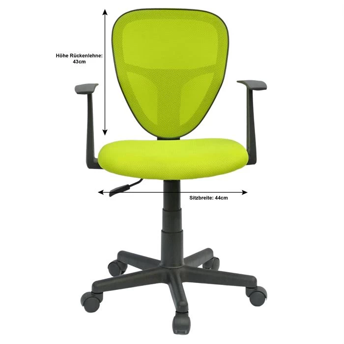 Kinderdrehstuhl STUDIO In Grün Mit Armlehnen 5 Kinderdrehstuhl STUDIO In Grün Mit Armlehnen – Bild 5