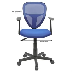 Kinderdrehstuhl STUDIO In Blau Mit Armlehnen 9 Kinderdrehstuhl STUDIO In Blau Mit Armlehnen -Berühmt Möbel 93961 4