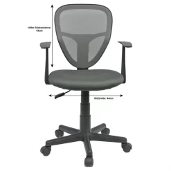 Kinderdrehstuhl STUDIO In Grau Mit Armlehnen 9 Kinderdrehstuhl STUDIO In Grau Mit Armlehnen -Berühmt Möbel 93964 4