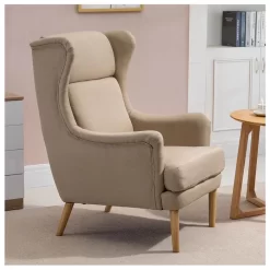 Ohrensessel GRONINGEN In Beige, Stoffbezug -Berühmt Möbel 93997 4