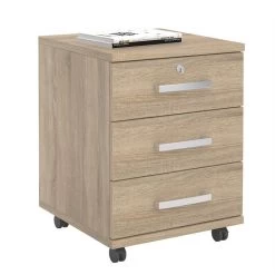Rollcontainer VANCOUVER In Sonoma Eiche Mit 3 Schubladen