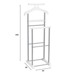 Herrendiener ASSAM In Weiß, Mit Ablage 5 Herrendiener ASSAM In Weiß, Mit Ablage -Berühmt Möbel 94118 2
