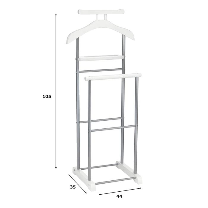 Herrendiener ASSAM In Weiß, Mit Ablage 3 Herrendiener ASSAM In Weiß, Mit Ablage – Bild 3