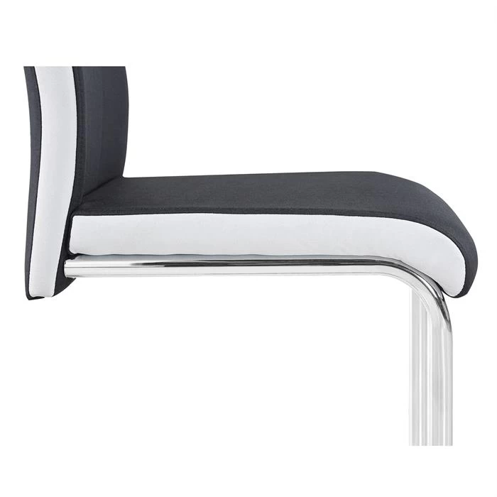 Esszimmerstuhl ALBA Im 4er Set In Schwarz-weiß 4 Esszimmerstuhl ALBA Im 4er Set In Schwarz-weiß – Bild 4