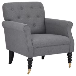 Polstersessel ARJANA Stoffbezug In Grau