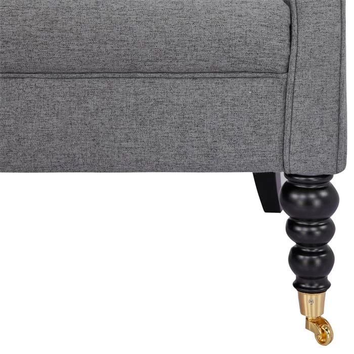 Polstersessel ARJANA Stoffbezug In Grau 3 Polstersessel ARJANA Stoffbezug In Grau – Bild 3