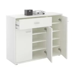 Schuhschrank DEUSTO 1 Schublade, 3 Türen In Weiß