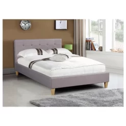 Polsterbett ADELE 120x200 Cm, Stoff In Grau -Berühmt Möbel 94533 1