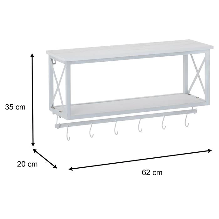 Wandgarderobe ARMANDO Weiß/weiß 5 Wandgarderobe ARMANDO Weiß/weiß – Bild 5