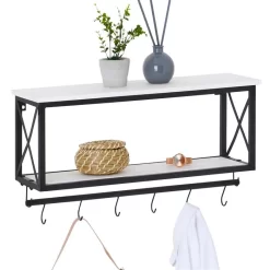 Wandgarderobe ARMANDO Weiß/schwarz