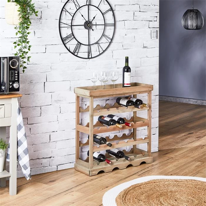 Weinregal VINO Für 24 Flaschen, Naturfarben 2 Weinregal VINO Für 24 Flaschen, Naturfarben – Bild 2