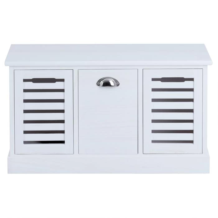 Sitzbank TRIENT In Weiß, 3 Schubkästen 2 Sitzbank TRIENT In Weiß, 3 Schubkästen – Bild 2