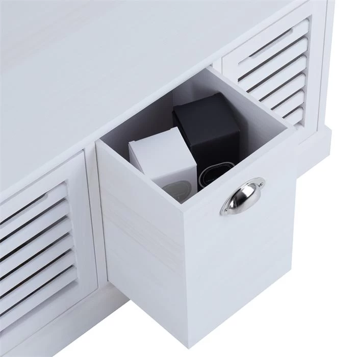 Sitzbank TRIENT In Weiß, 3 Schubkästen 4 Sitzbank TRIENT In Weiß, 3 Schubkästen – Bild 4