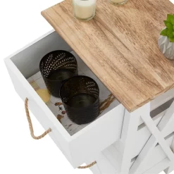 Nachttisch PERUGIA Mit 3 Schubladen In Weiß -Berühmt Möbel 94607 2 N