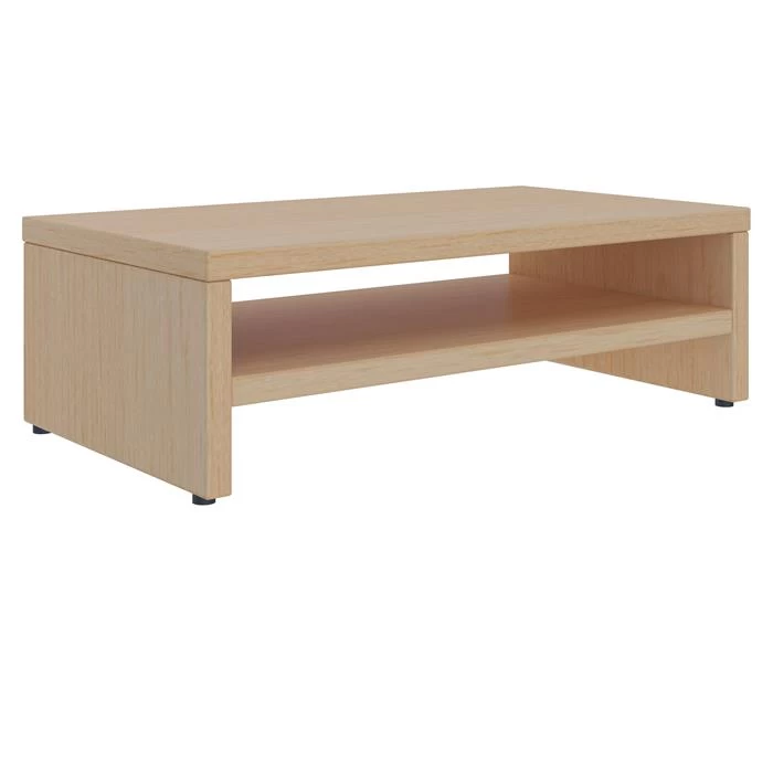 Monitorständer SUBIDA In Buchefarben Mit Ablagefach 3 Monitorständer SUBIDA In Buchefarben Mit Ablagefach – Bild 3