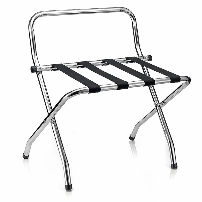 Kofferständer SUITE In Chrom Klappbar Mit Wandschutz 1 Kofferständer SUITE In Chrom Klappbar Mit Wandschutz