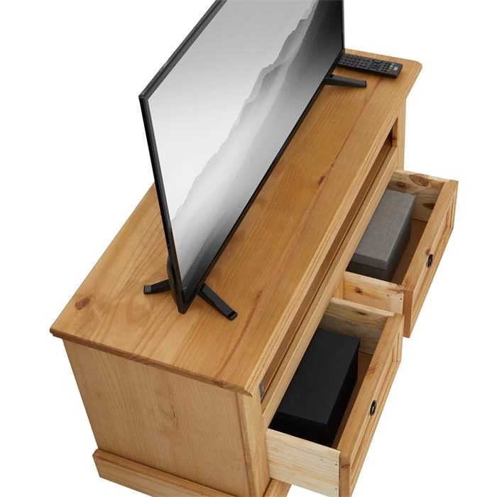 Mexico TV Lowboard SALSA, Kiefer Massiv 5 Mexico TV Lowboard SALSA, Kiefer Massiv – Bild 5