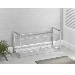 Schuhregal VALERIO Metall Verchromt, 2 Ablagen 7 Schuhregal VALERIO Metall Verchromt, 2 Ablagen -Berühmt Möbel 94688 3