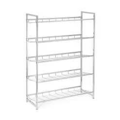 Schuhregal VALERIO Metall Verchromt, 5 Ablagen -Berühmt Möbel 94691 2