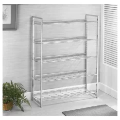 Schuhregal VALERIO Metall Verchromt, 5 Ablagen -Berühmt Möbel 94691 3