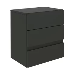 Hängeregal Nachtschrank ANNO Mit 3 Schubladen In Schwarz