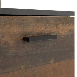 Kommode CHICAGO Mit 2 Türen In Beton Dunkel/Old Style -Berühmt Möbel 94748 5