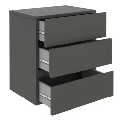 Hängeregal Nachtschrank ANNO Mit 3 Schubladen In Grau