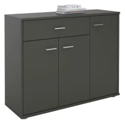 Sideboard ESTELLE Mit 3 Türen, 1 Schublade In Grau