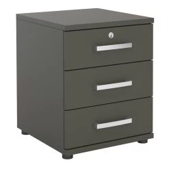 Bürocontainer TORONTO, 3 Schubladen In Anthrazit