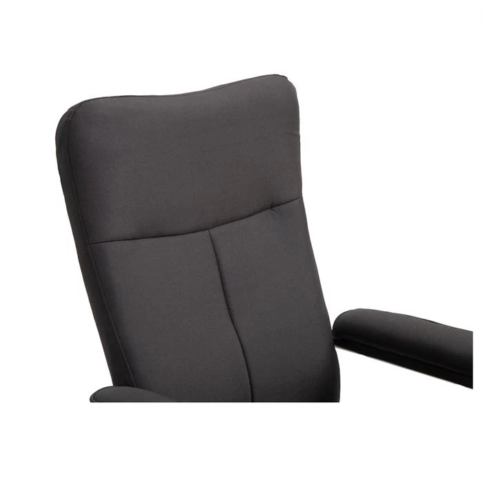 Relaxsessel DAKOTA Mit Hocker Und Stoffbezug In Schwarz 6 Relaxsessel DAKOTA Mit Hocker Und Stoffbezug In Schwarz – Bild 6