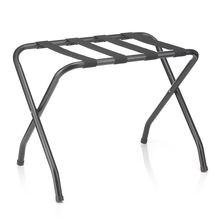 Kofferständer LUGGAGE Metall Schwarz Lackiert, Klappbar 1 Kofferständer LUGGAGE Metall Schwarz Lackiert, Klappbar