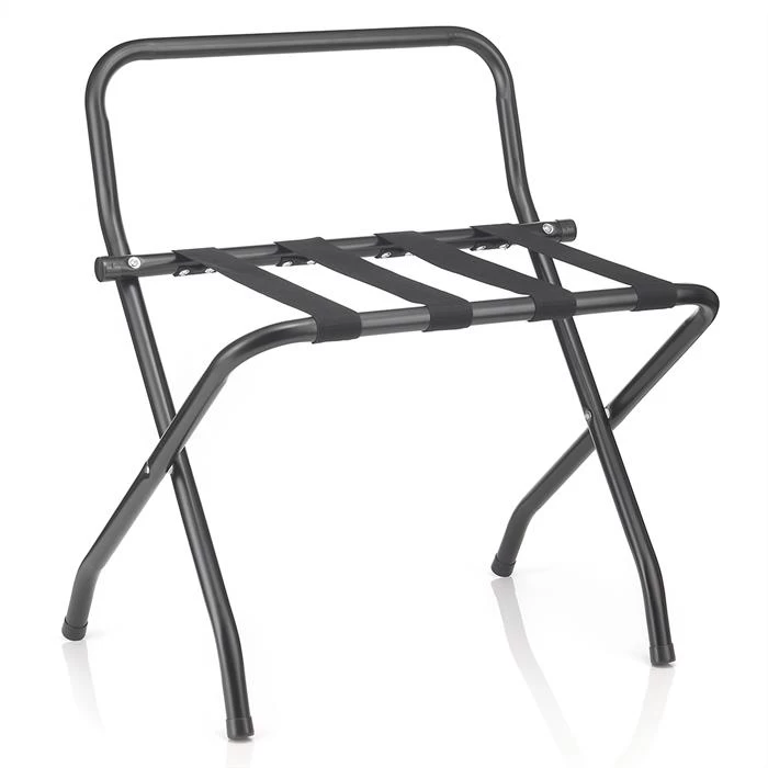 Kofferständer SUITE In Schwarz Klappbar Mit Wandschutz 1 Kofferständer SUITE In Schwarz Klappbar Mit Wandschutz