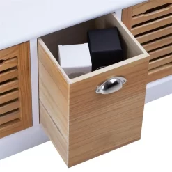 Sitzbank TRIENT In Weiß/natur, 3 Schubkästen -Berühmt Möbel 94884 SansC 03