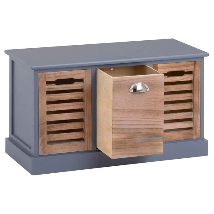 Sitzbank TRIENT In Grau/natur, 3 Schubkästen 3 Sitzbank TRIENT In Grau/natur, 3 Schubkästen – Bild 3