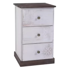 Nachttisch JUNA Mit 3 Schubladen