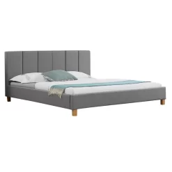 Polsterbett JASON 180x200 Cm, Inkl. Lattenrost In Grau