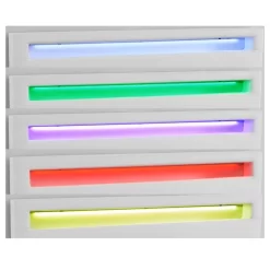 Polsterbett JERRY 140x200 Cm, LED Beleuchtung, Kunstleder Weiß -Berühmt Möbel 94931 3