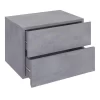 Wandregal Nachtschrank ANNI Mit 2 Schubladen In Betonoptik