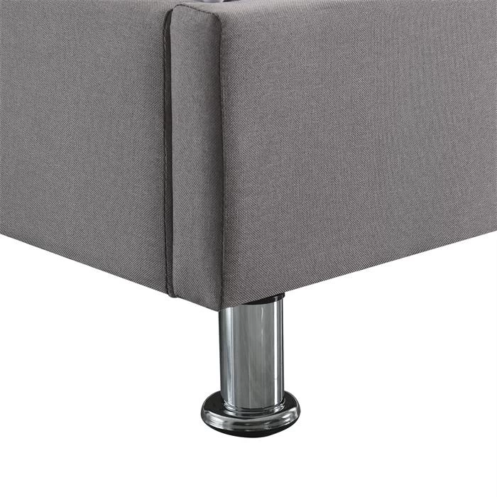 Futonbett LAREDO 180x200 Cm, Stoff In Grau 4 Futonbett LAREDO 180x200 Cm, Stoff In Grau – Bild 4