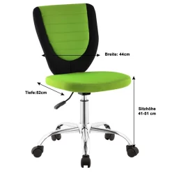 Kinderdrehstuhl FUTURE In Schwarz/grün 11 Kinderdrehstuhl FUTURE In Schwarz/grün -Berühmt Möbel 95102 5